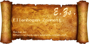 Ellenbogen Zsanett névjegykártya