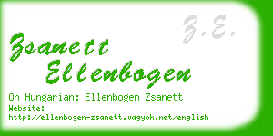 zsanett ellenbogen business card
